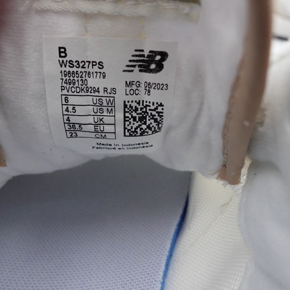 NEW Women's New Balance 327 Sneakers WS327PS Turtledove/Fatigue Green - Picture 6 of 16